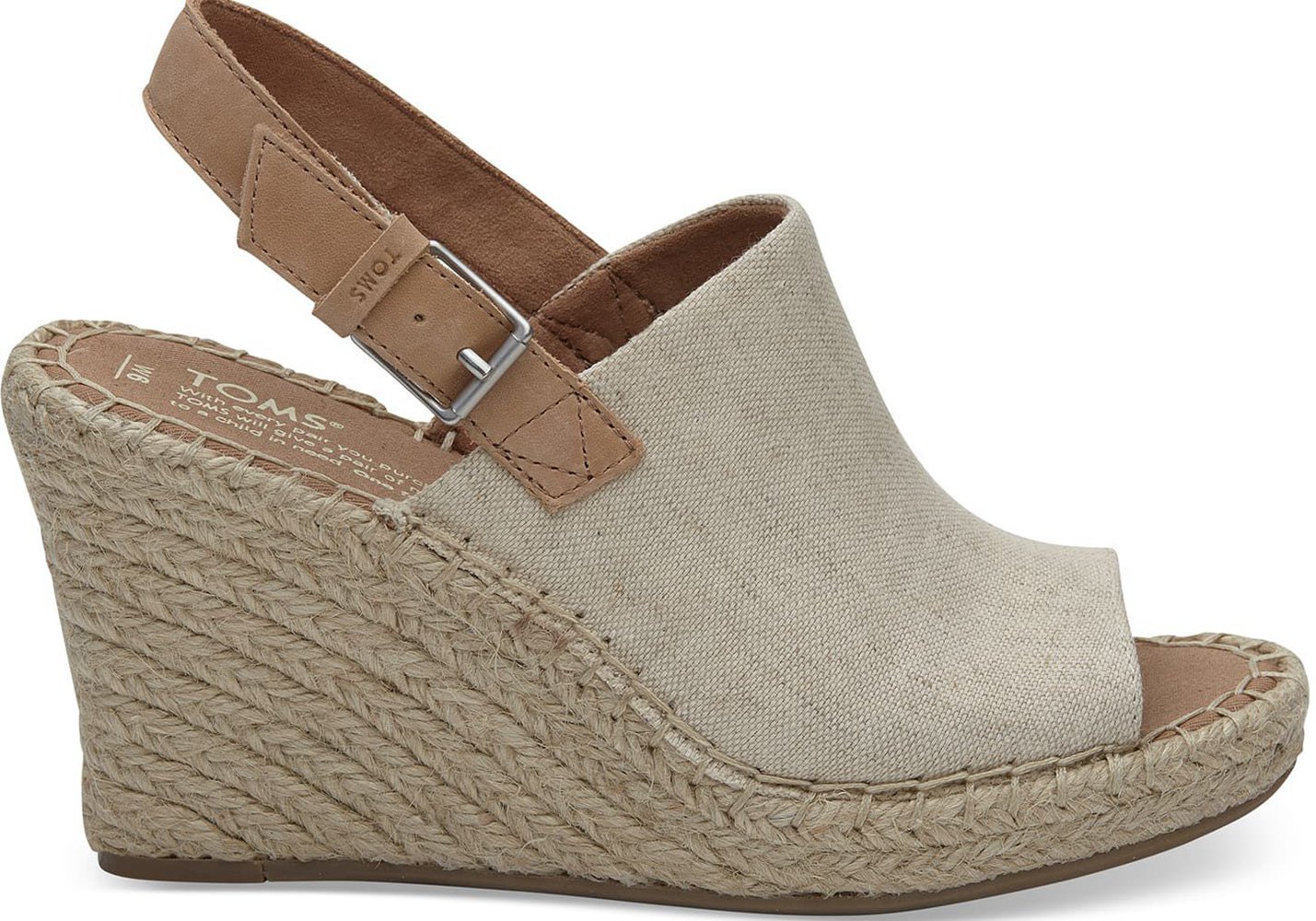 Toms Wedge Damskie Szare - Monica Heel - 84LXAFDVY